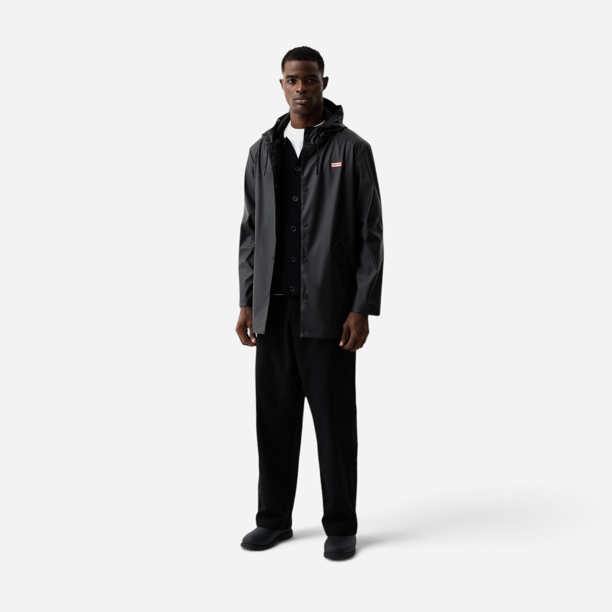 Resim Downpour Jo Unisex Siyah Yağmurluk