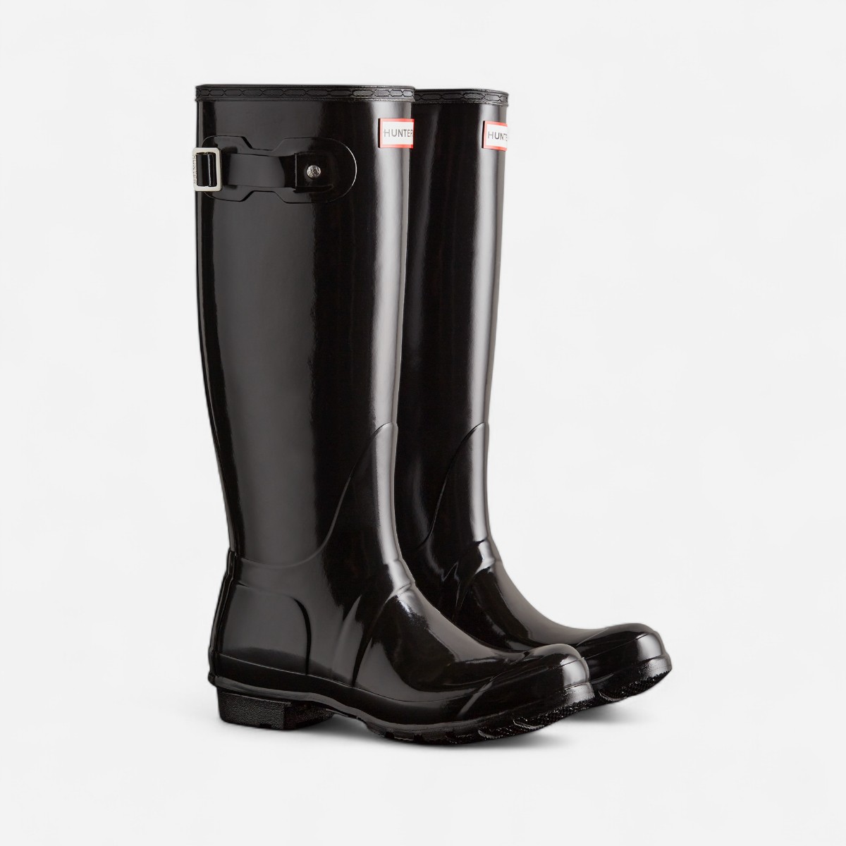 Originals Wellington Parlak Kadın Siyah Uzun Bot - 2