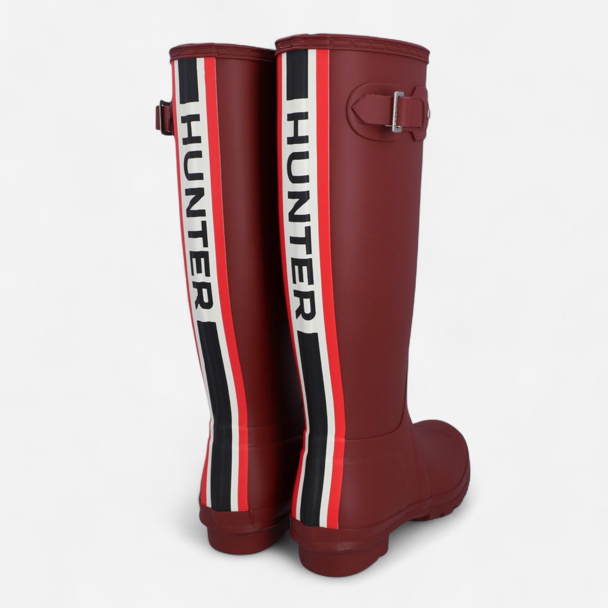 Originals Wellington Tri Colour Logo Kadın Bordo Uzun Bot - 3
