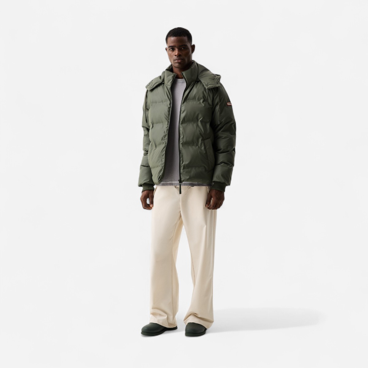 Element Wiley Erkek Koyu Haki Şişme Mont - 2