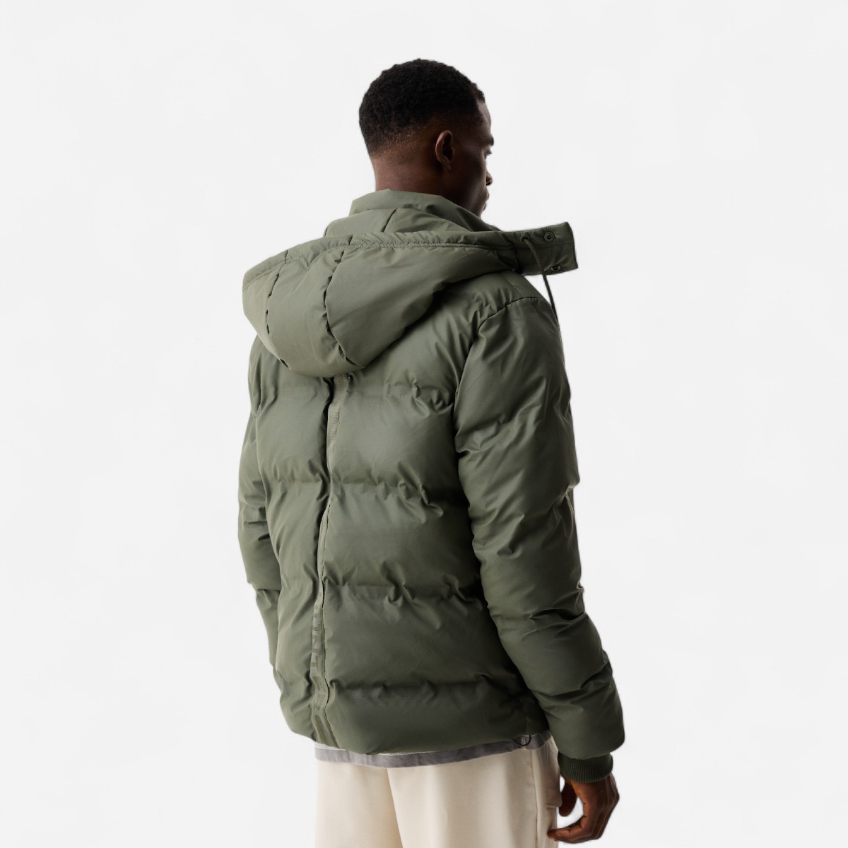 Element Wiley Erkek Koyu Haki Şişme Mont - 4