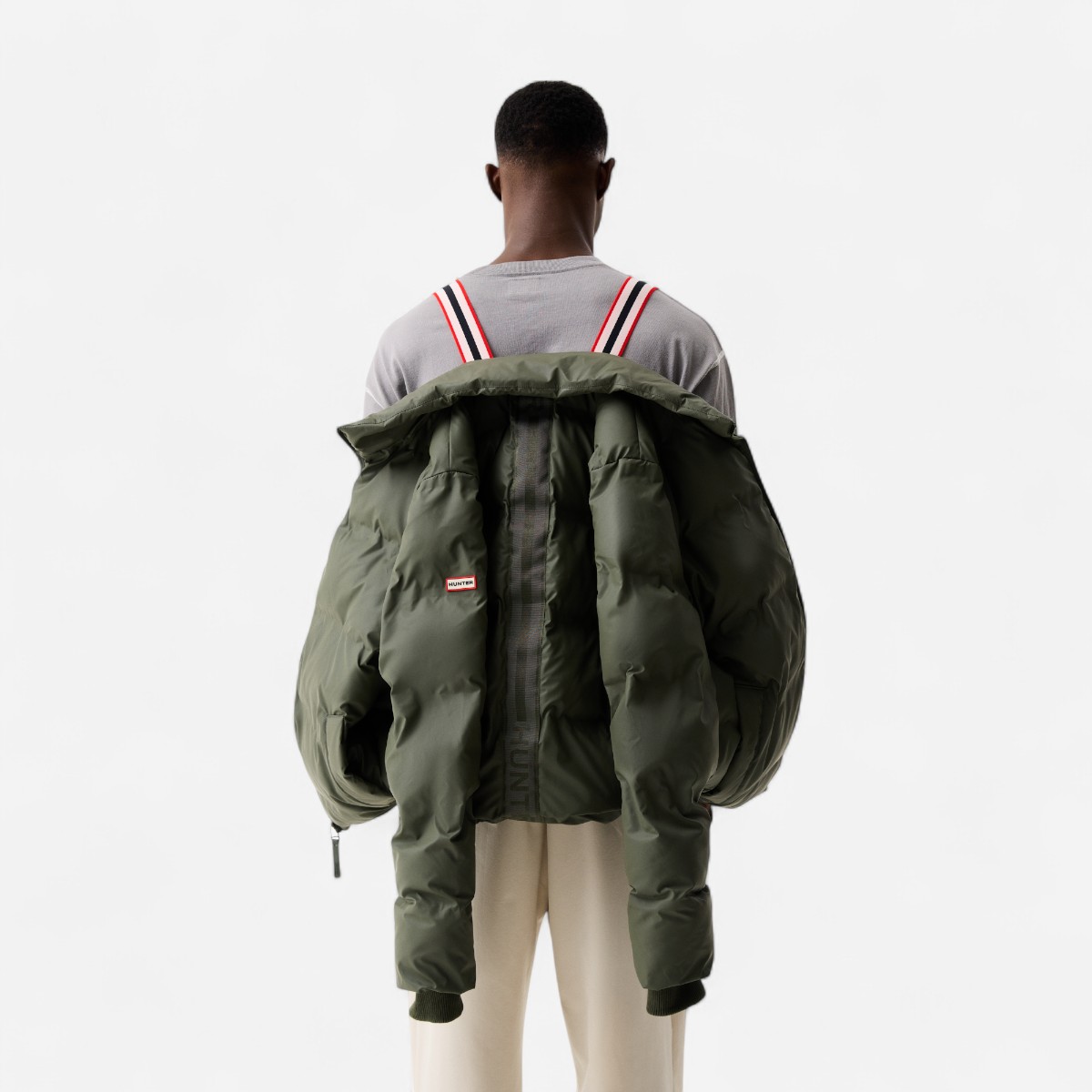 Element Wiley Erkek Koyu Haki Şişme Mont - 3