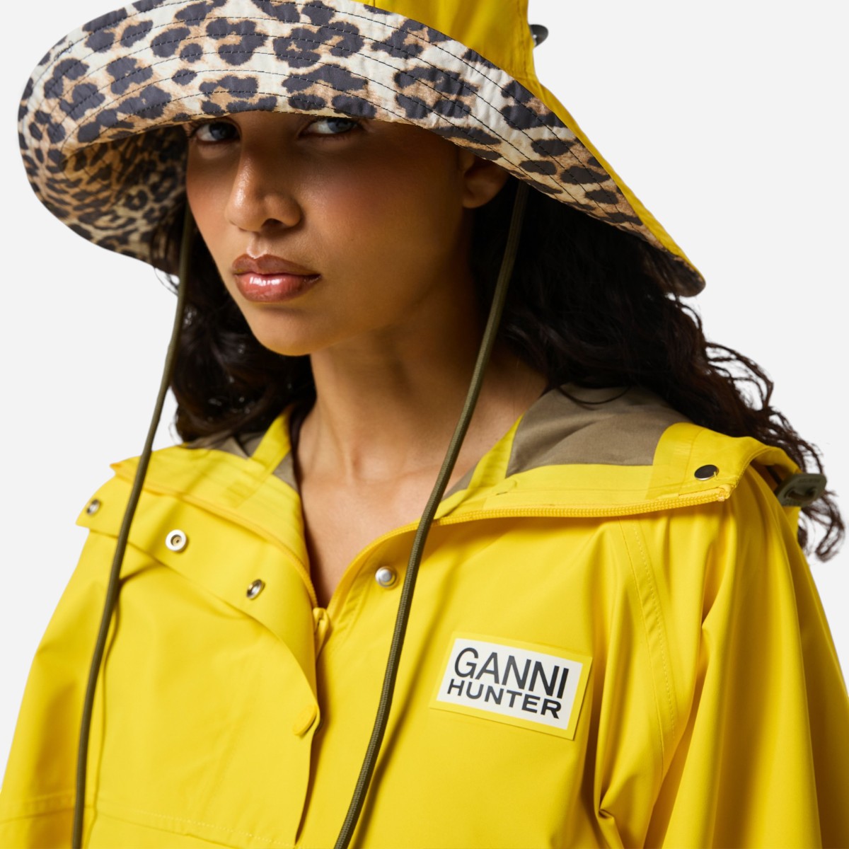 Resim Ganni X Hunter Su Geçirmez Unisex Sarı Panço