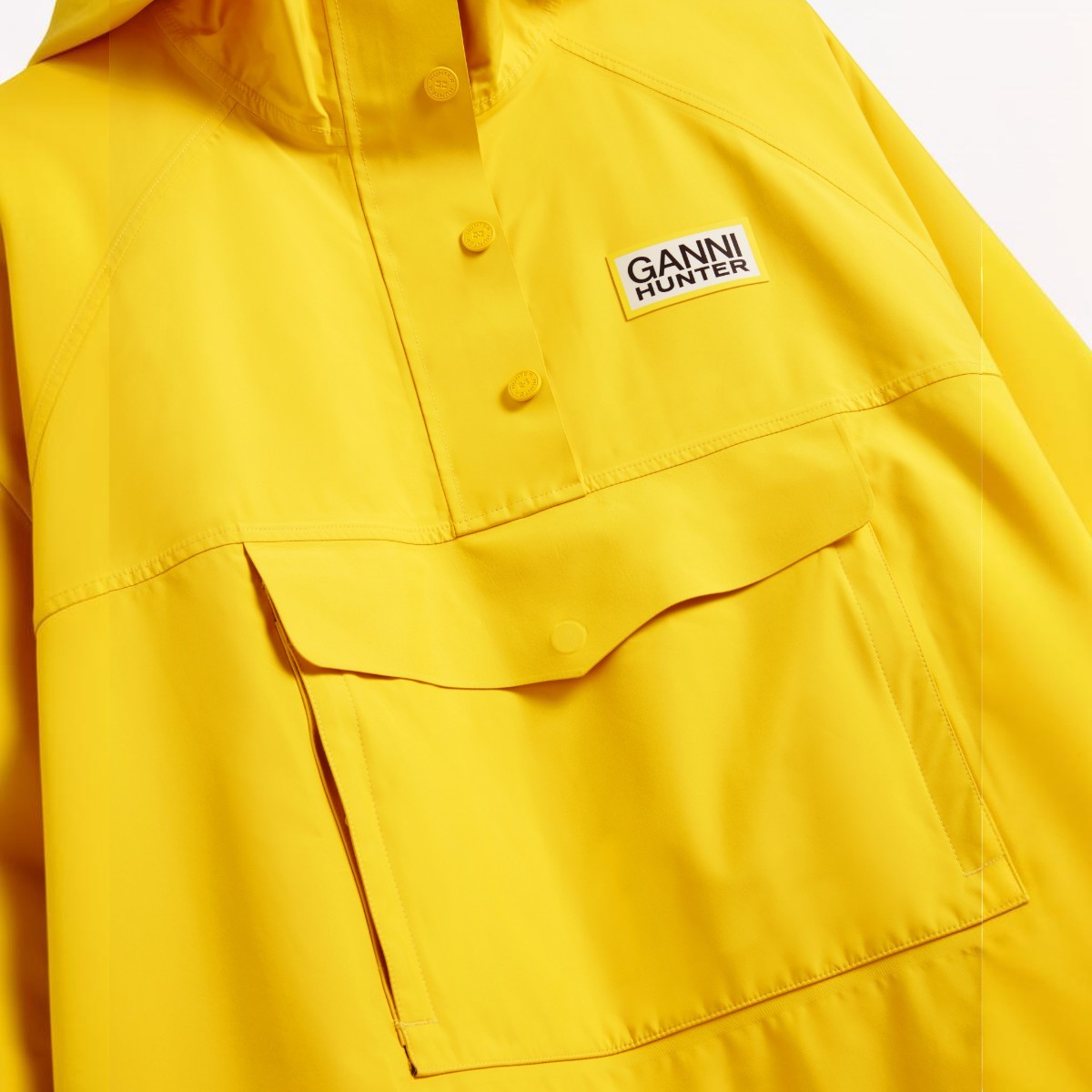 Resim Ganni X Hunter Su Geçirmez Unisex Sarı Panço