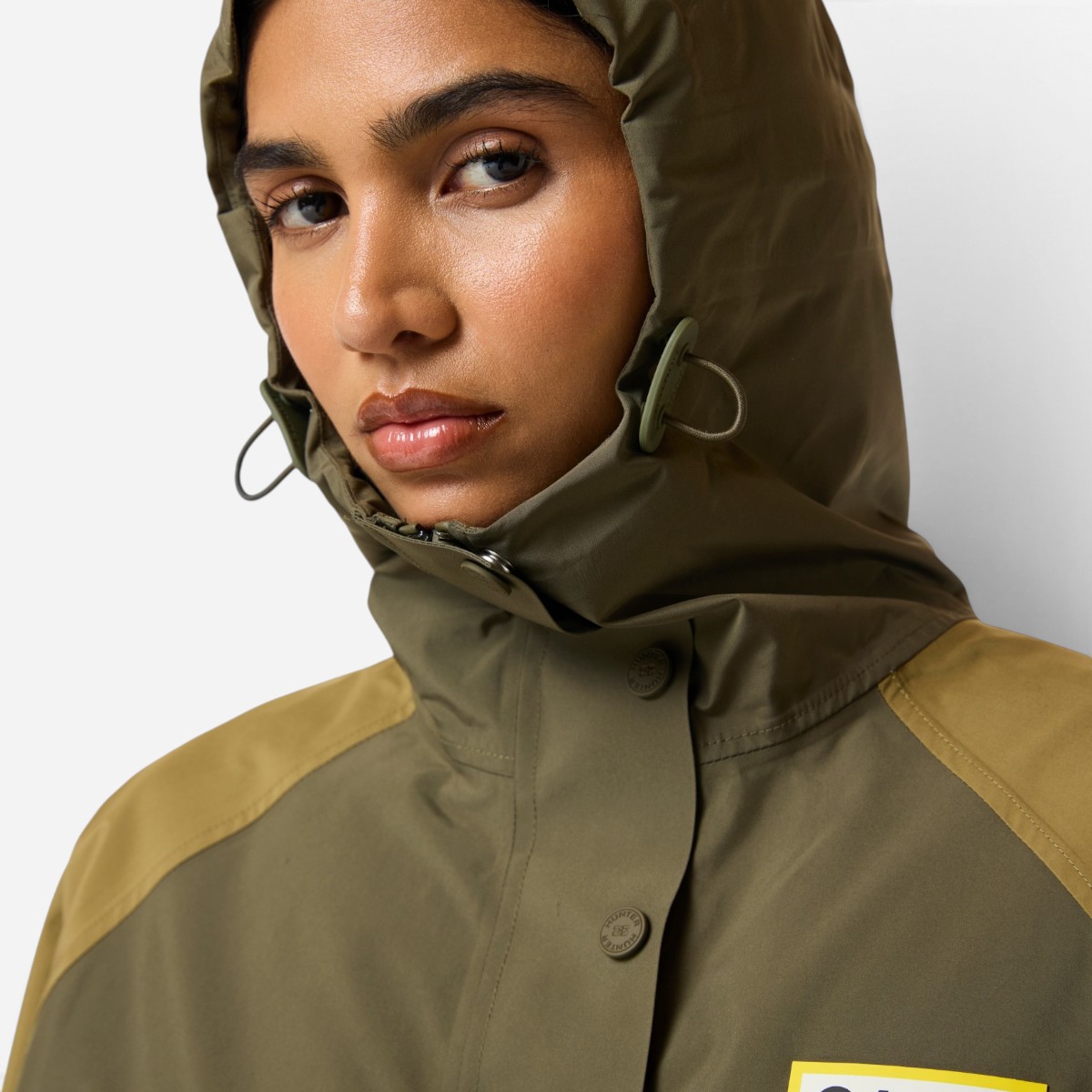Resim Ganni X Hunter Su Geçirmez Unisex Yeşil Panço