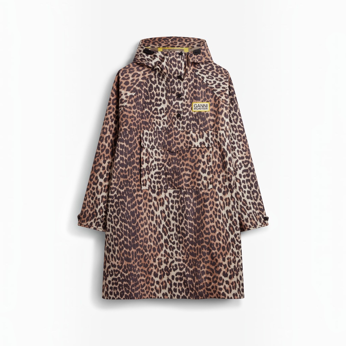 Resim Ganni X Hunter Su Geçirmez Unisex Leopar Panço