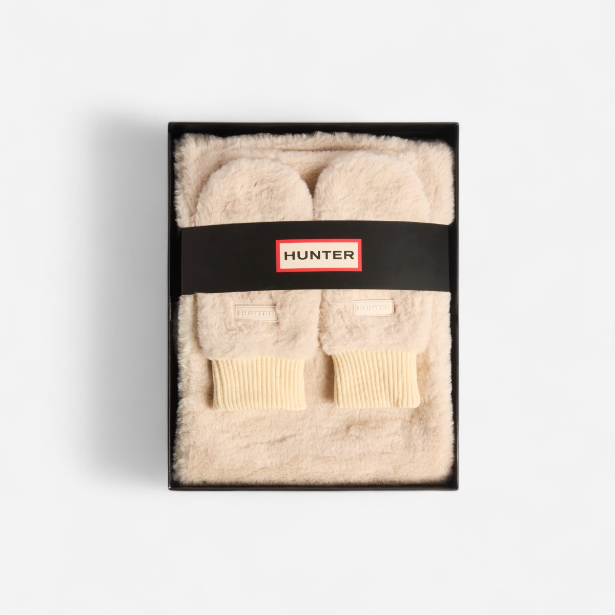 Glentanur Sherpa Unisex Taş Atkı & Eldiven Seti - 1