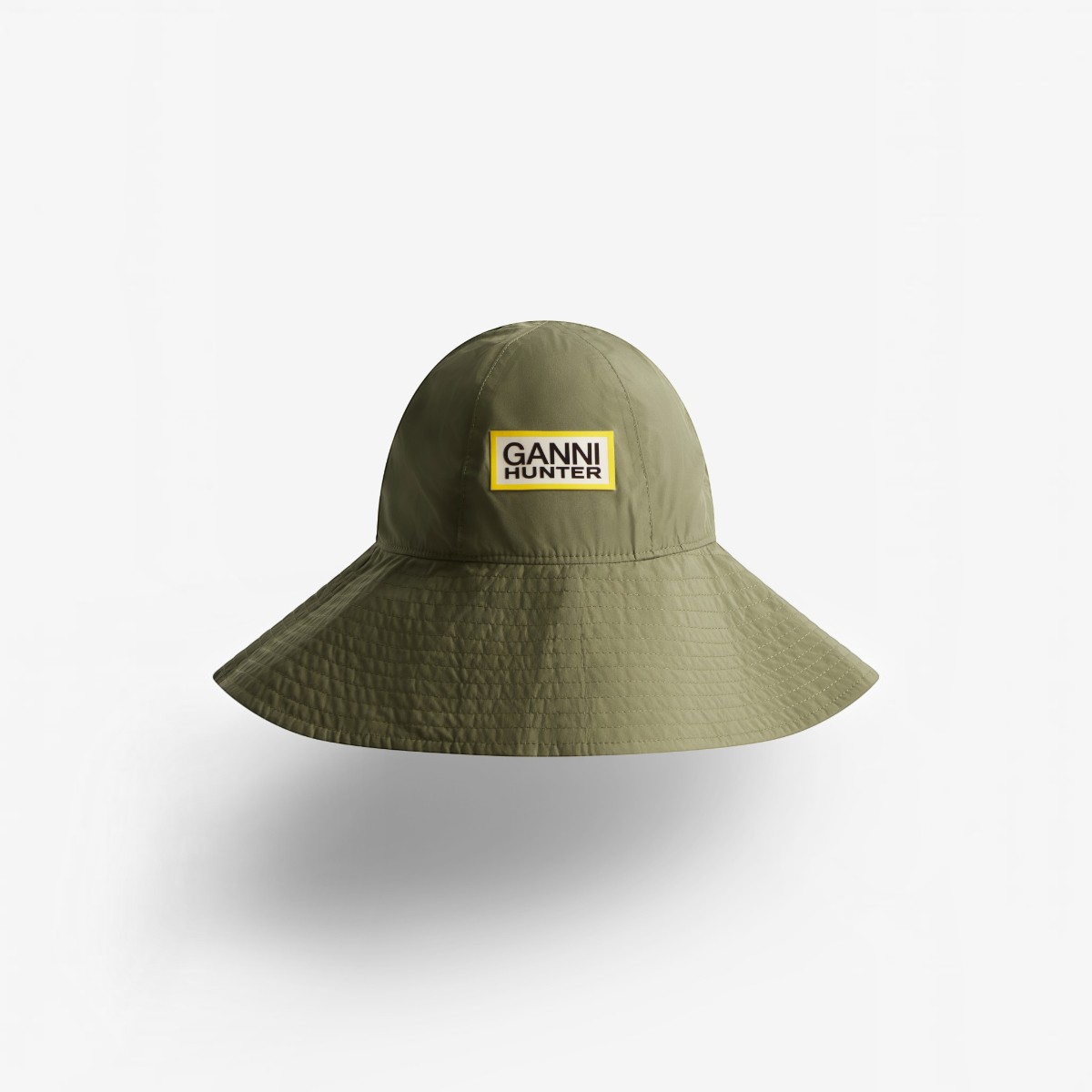 Resim Ganni X Hunter Su Geçirmez Unisex Yeşil Şapka