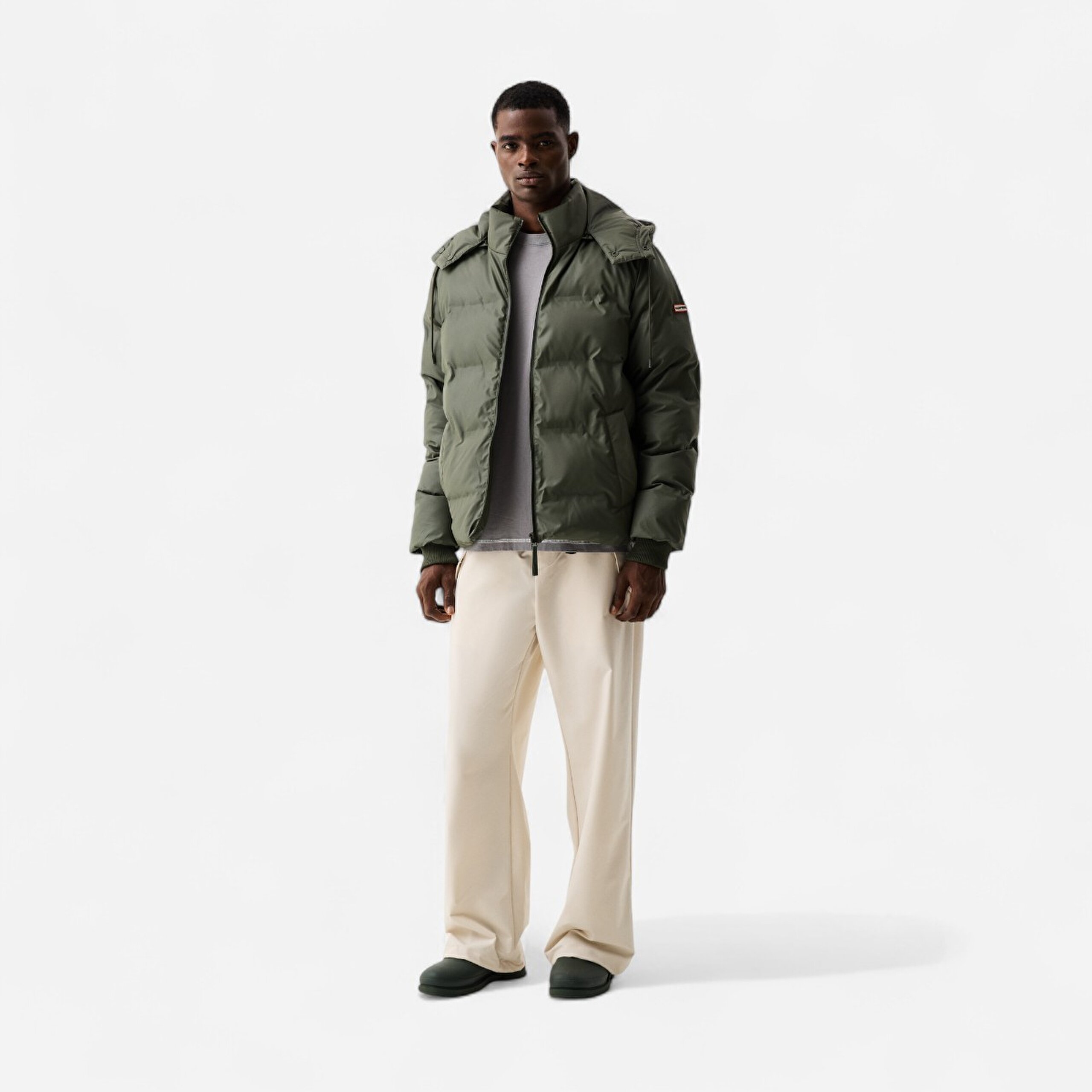 Element Wiley Erkek Koyu Haki Şişme Mont HARM0021252-KM - 1