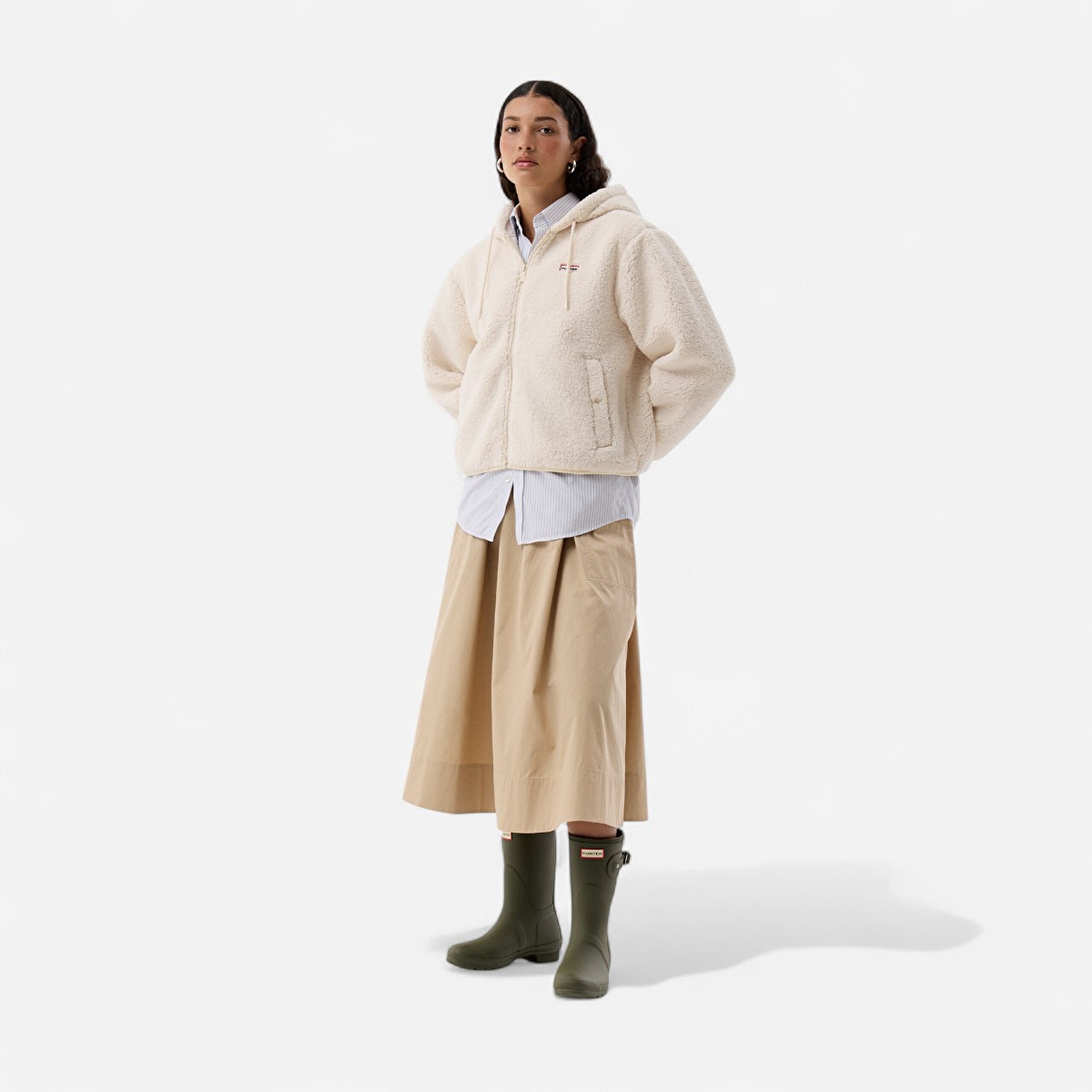 Explore Boneller Borg Polar Kadın Beyaz Mont HARW0053242-AW - 1