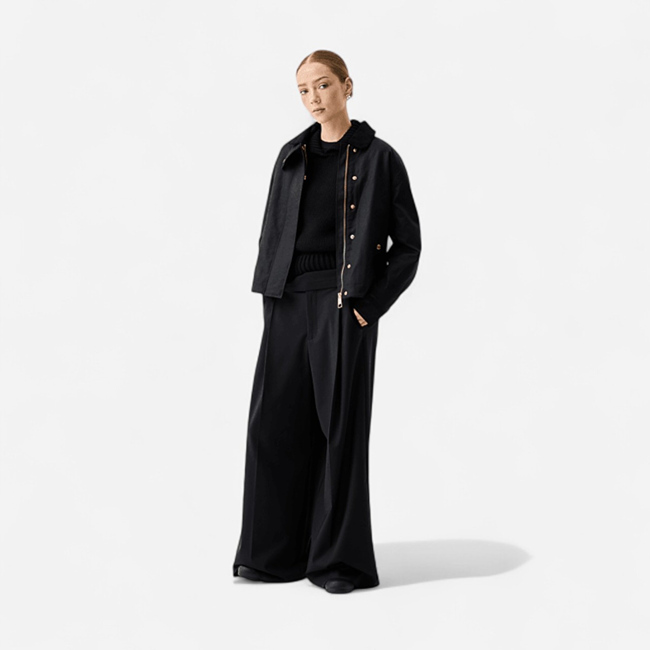 Originals Leith Geniş Kalıp Kadın Siyah Mont HARW0065251-HB - 1