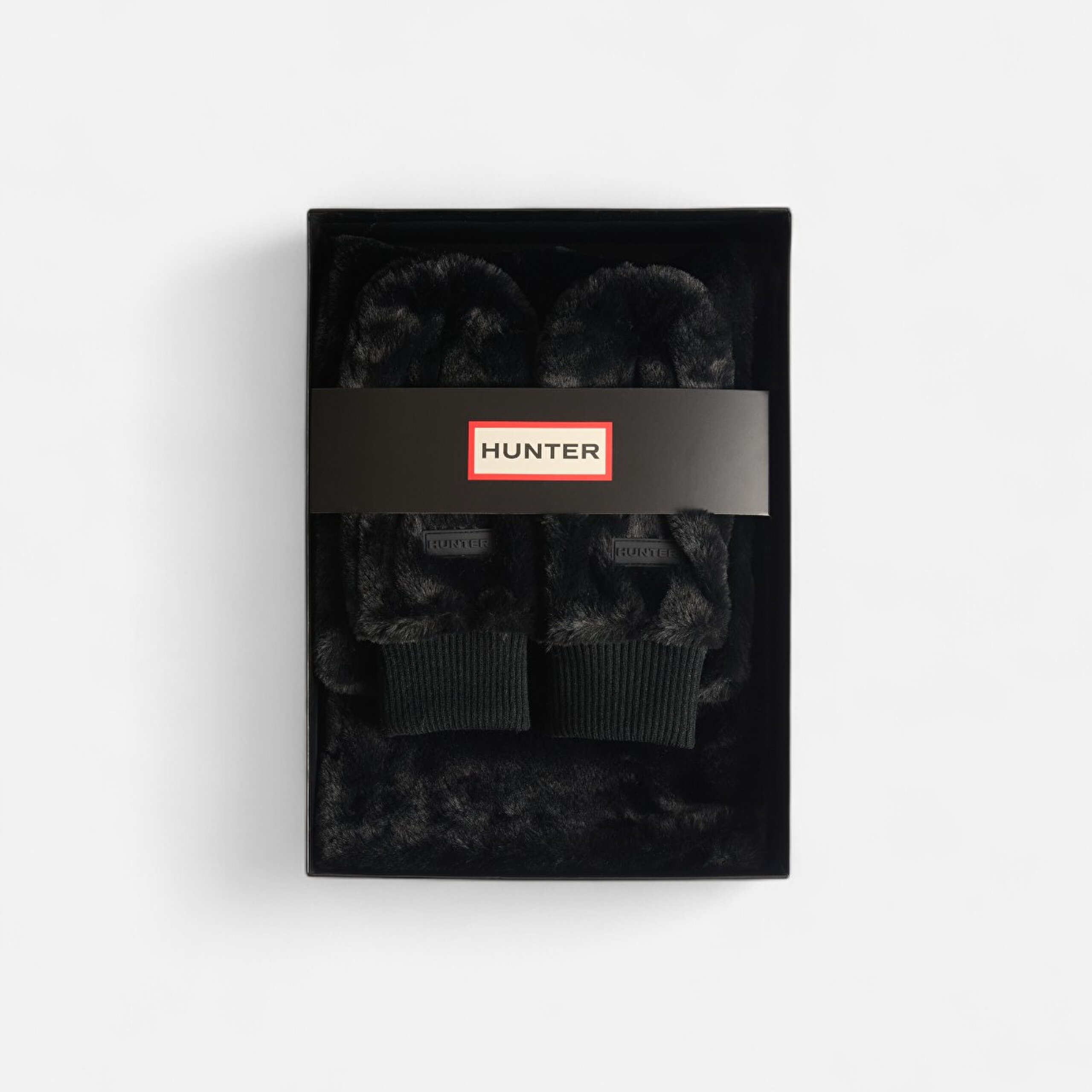 Glentanur Sherpa Unisex Siyah Atkı & Eldiven Seti HXRU0027252-HB - 0