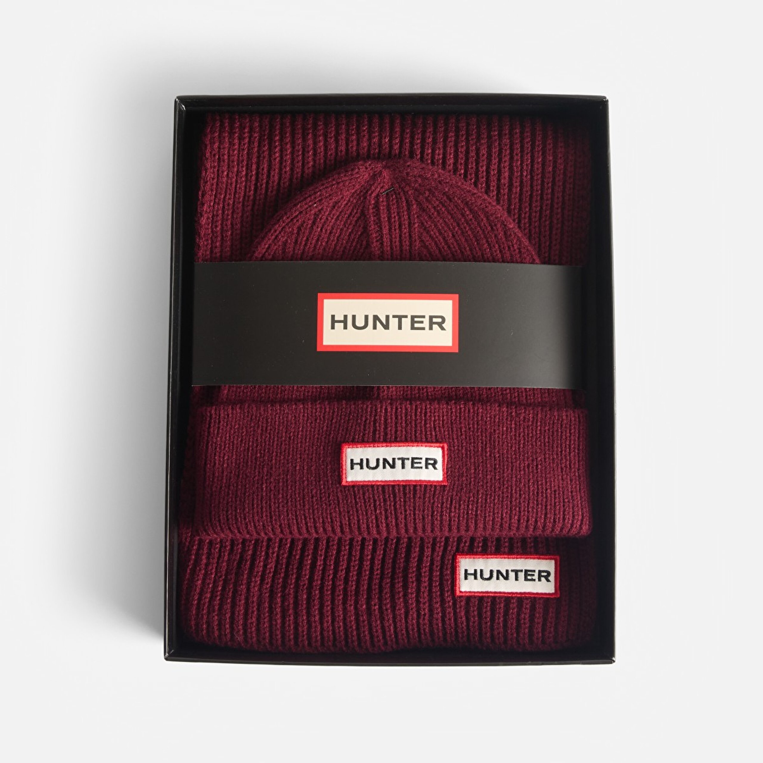 Jura Unisex Bordo Atkı & Bere Seti HXRU0047251-ME - 0