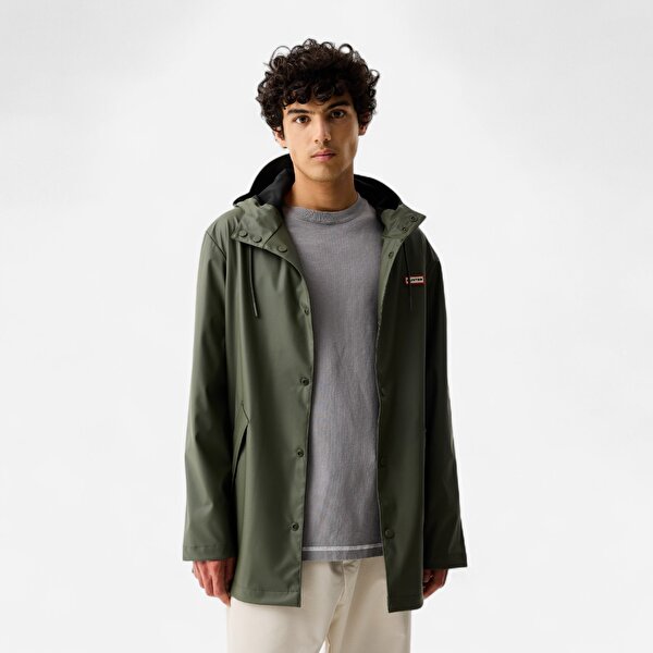 Downpour Jo Kısa Unisex Koyu Haki Yağmurluk - 5