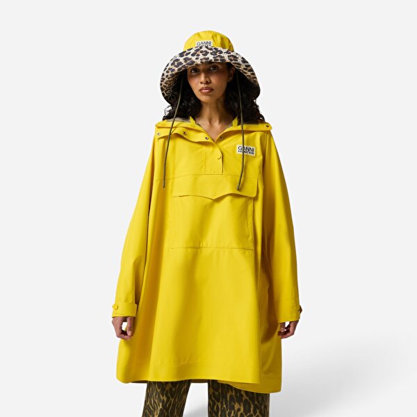 Ganni X Hunter Su Geçirmez Unisex Sarı Panço HARU0010262-MV - 1